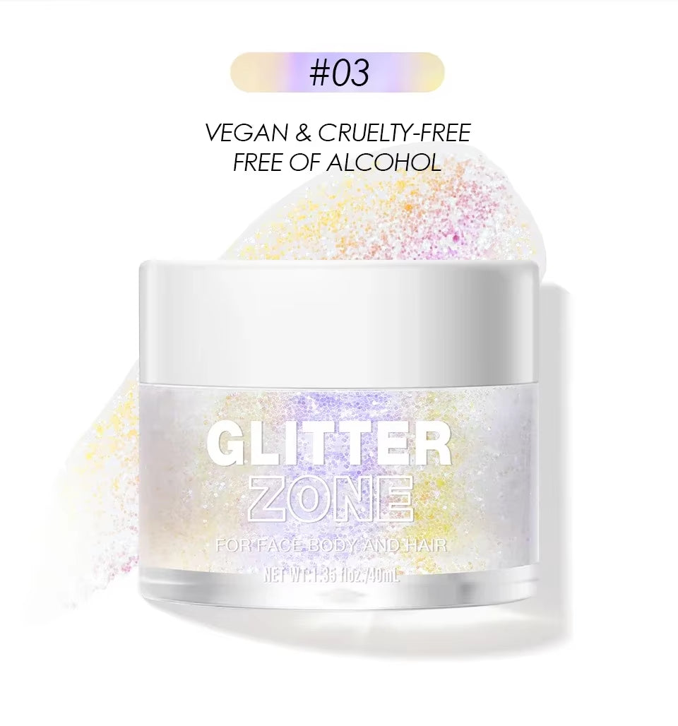 Instant Glue-Free Glitter Gel